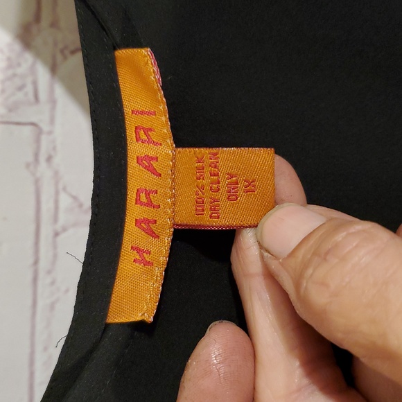 Harari Black Sleeveless Top and Pants Set Size 1X - Picture 3 of 6